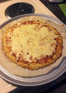 FIRST RUN: Cauliflower Pizza Crust